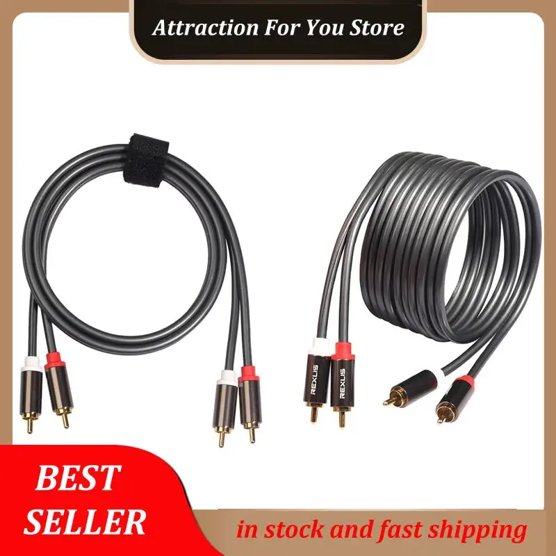 Hot Selling Rexlis 2 Pcs 2 Rca To 2 Rca Male To Male Hifi Audio Cable Ofc Av Speaker Wire For Tv Dvd Amplifier Subwoofer, 1.8M &
Hot Selling Rexlis 2 Pcs 2 Rca To 2 Rca Male To Male Hifi Audio Cable Ofc Av Speaker Wire For Tv Dvd Amplifier Subwoofer, 1.8M &