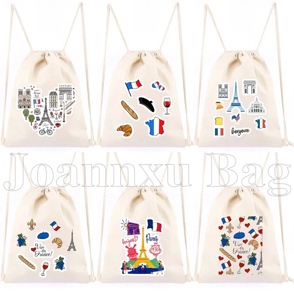 Vive la France French Paris France Landmarks Pack Cartoon Pattern Drawstring Bags Soccer Backpack Gym Sackpack Gifts String Bag
Vive la France French Paris France Landmarks Pack Cartoon Pattern Drawstring Bags Soccer Backpack Gym Sackpack Gifts String Bag
