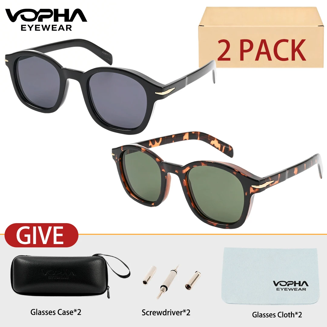 VOPHA Unisex Vintage Retro Round Style Sunglasses For Men Women Fashion Circle Sun Glasses 2pcs S23
VOPHA Unisex Vintage Retro Round Style Sunglasses For Men Women Fashion Circle Sun Glasses 2pcs S23
