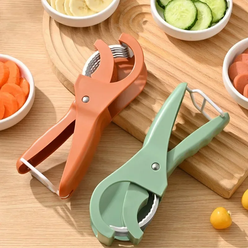 Salad Cutter Chopper Portable Stainless Steel Banana Ham Cutter Chopper Fruit Cutter Cucumber Knife Chopping Tool For Fruit
Salad Cutter Chopper Portable Stainless Steel Banana Ham Cutter Chopper Fruit Cutter Cucumber Knife Chopping Tool For Fruit