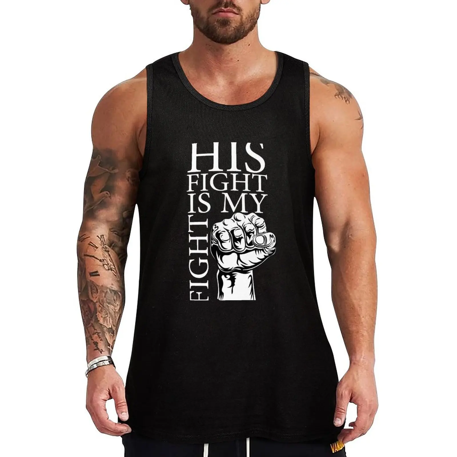 Unite for a Cause with 'His Fight is My Fight' T-Shirt Tank Top Running Athletic Tank Top Moisture Wicking Sleeveless
Unite for a Cause with 'His Fight is My Fight' T-Shirt Tank Top Running Athletic Tank Top Moisture Wicking Sleeveless