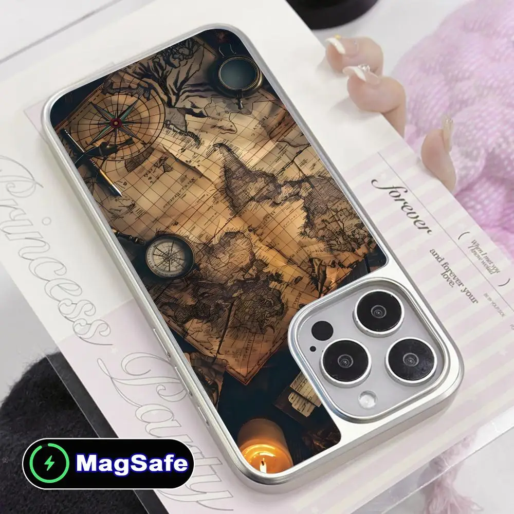 Compass Sailing Mobile Phone Case for iPhone 17 16 15 14 13 12 11 Air Pro Max Plus Magsafe Silver Plating Colorful Cover Cover
Compass Sailing Mobile Phone Case for iPhone 17 16 15 14 13 12 11 Air Pro Max Plus Magsafe Silver Plating Colorful Cover Cover