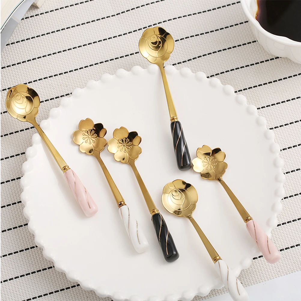 3Pcs Reusable Eco Friendly Stainless Steel Spoons Rose Petal Heads Ceramic Handle Perfect for Iced Tea Ice Coffee Sundaes White
3Pcs Reusable Eco Friendly Stainless Steel Spoons Rose Petal Heads Ceramic Handle Perfect for Iced Tea Ice Coffee Sundaes White