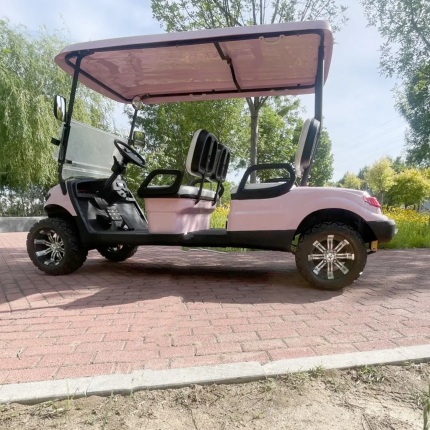 Luxury Street Legal 2+2 4 Seater Electric Car 200W Solar Panels Powered Disc Brake 12-Inch Off-Road Tires Electric Golf Cart
Luxury Street Legal 2+2 4 Seater Electric Car 200W Solar Panels Powered Disc Brake 12-Inch Off-Road Tires Electric Golf Cart