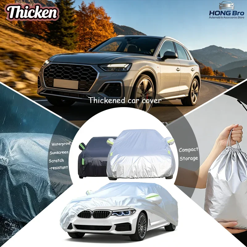 For Audi Q5 8R FY 2008-2023 Full Car Cover Outdoor Sun Shade Anti-UV, Waterproof, Snow Rain Protection, Dustproof Cover
For Audi Q5 8R FY 2008-2023 Full Car Cover Outdoor Sun Shade Anti-UV, Waterproof, Snow Rain Protection, Dustproof Cover