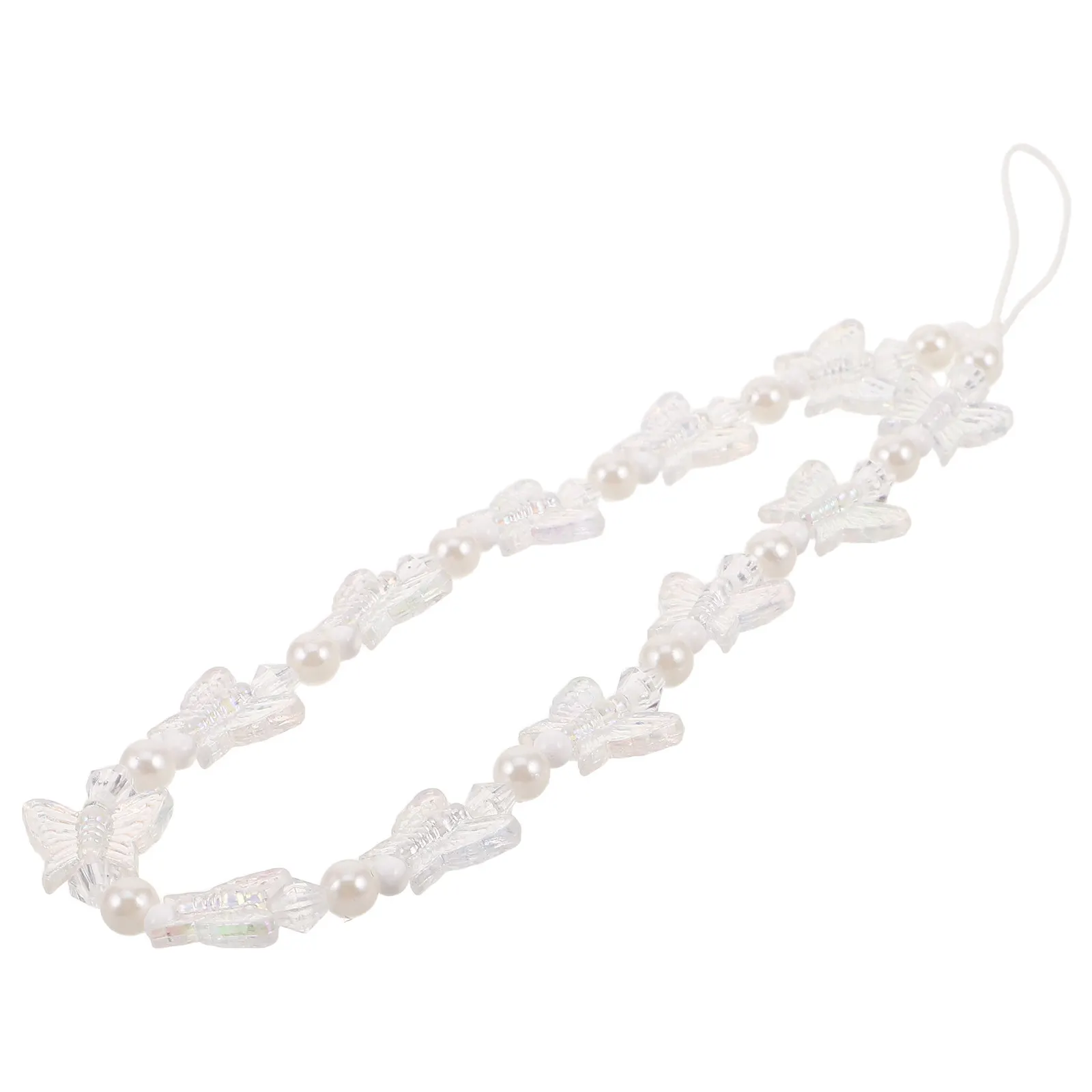 Butterfly Phone Charm Strap Faux Pearl Beaded Lanyard Mobile Phone Decoration Chain Stylish Handbag Pendant Accessory for Women
Butterfly Phone Charm Strap Faux Pearl Beaded Lanyard Mobile Phone Decoration Chain Stylish Handbag Pendant Accessory for Women
