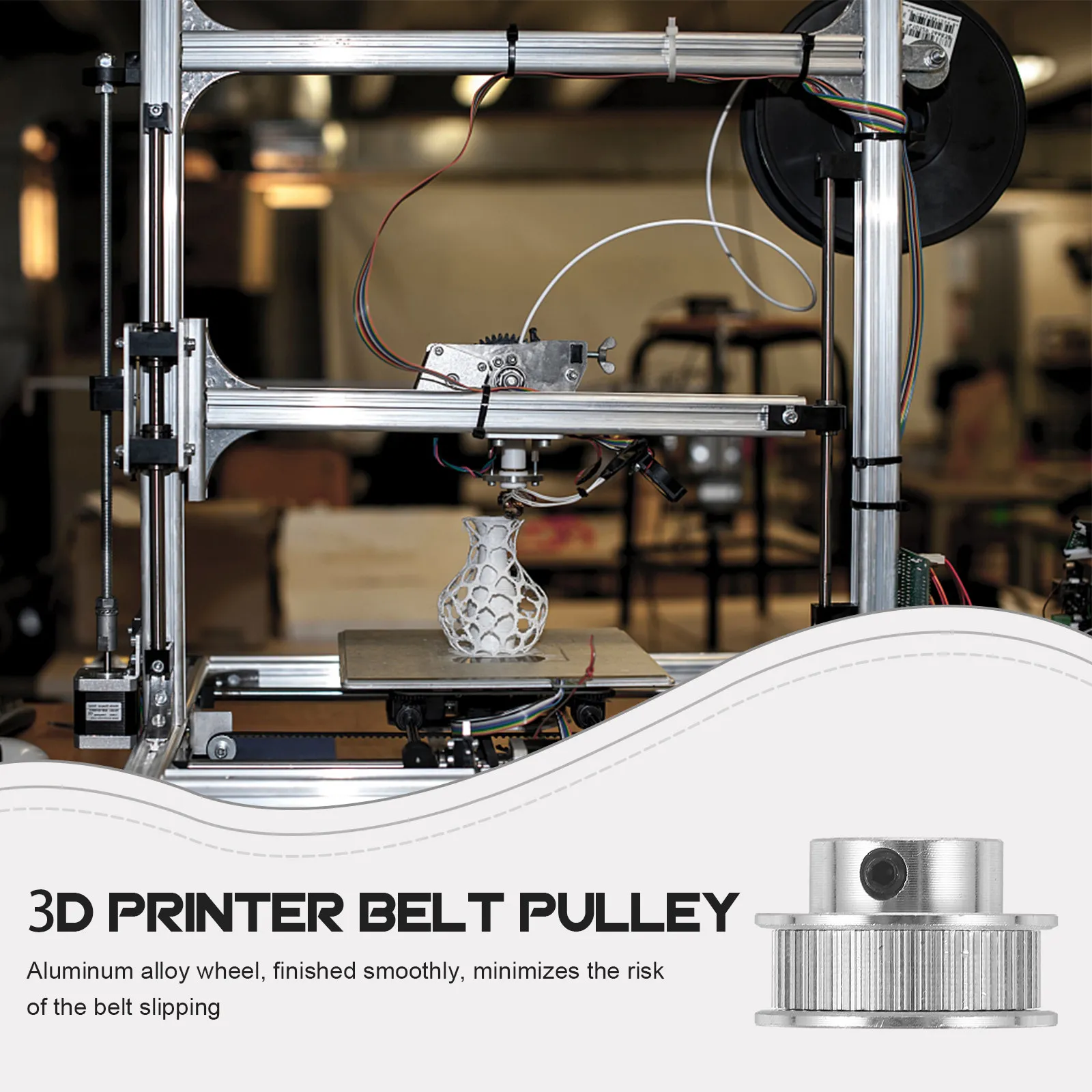 Высокоточный шкив-ролик из алюминиевого сплава для 3D-принтера, с ременным приводом, для повышения стабильности, простая установка
Высокоточный шкив-ролик из алюминиевого сплава для 3D-принтера, с ременным приводом, для повышения стабильности, простая установка