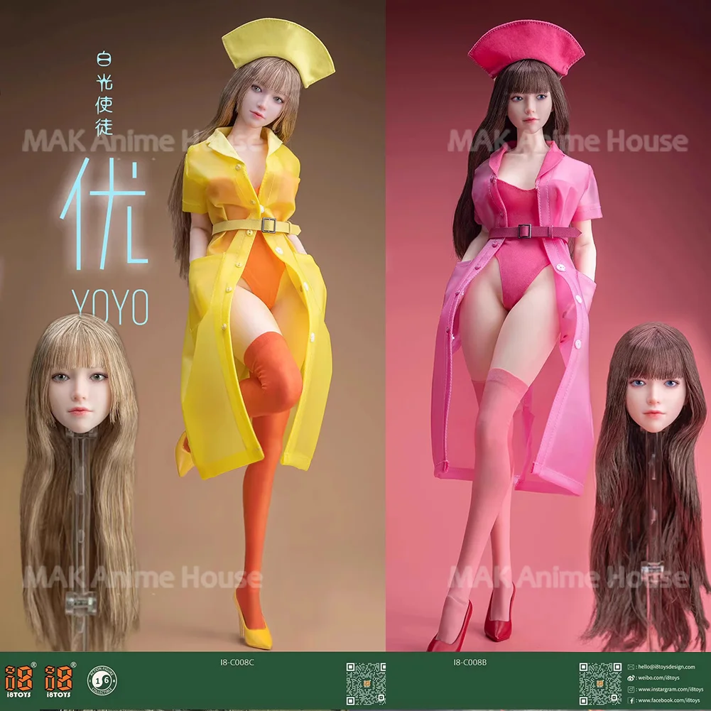 In Stock I8-C008 1/6 YOYO Movable Eyes Head Sculpt Nurse Attire Clothes Model Fit 12'' Female Soldier Action Figure Body Dolls
In Stock I8-C008 1/6 YOYO Movable Eyes Head Sculpt Nurse Attire Clothes Model Fit 12'' Female Soldier Action Figure Body Dolls