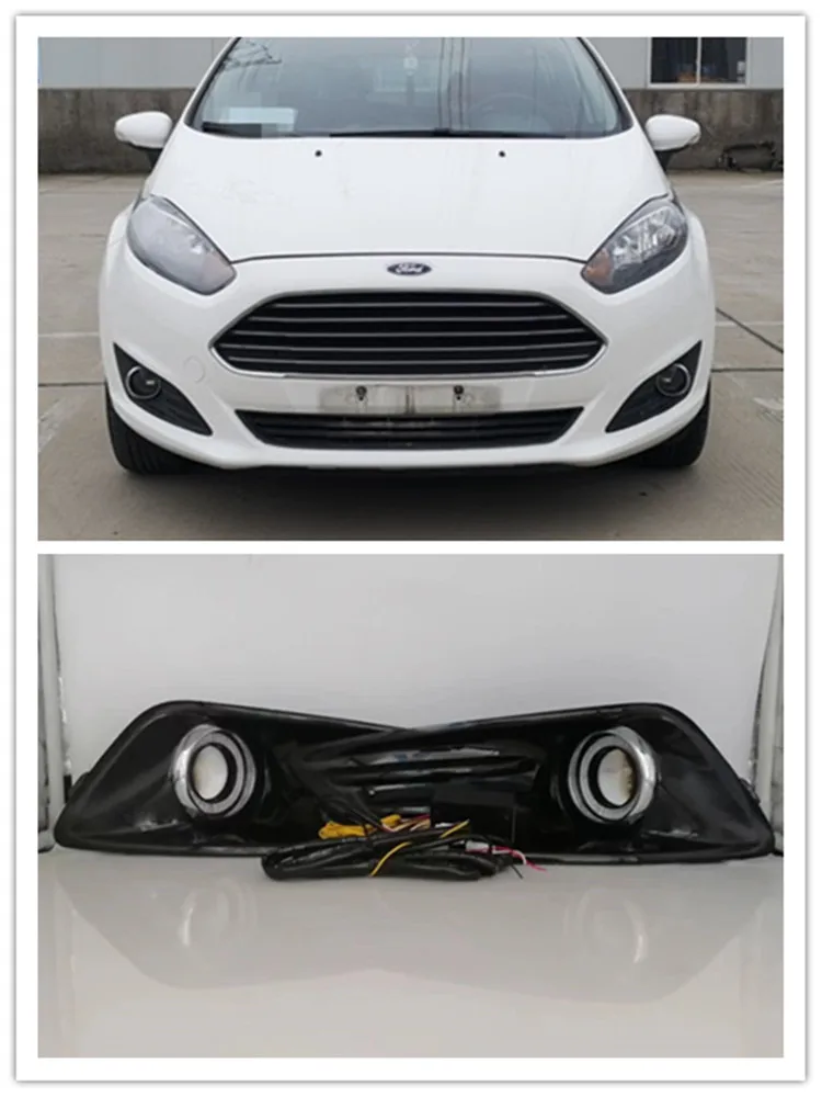 LED Fog Lights Assembly For Ford Fiesta 2013 2014 2015 2016 Front Bumper Fog lamp Replacement Angel Eye Daylight Accessories
LED Fog Lights Assembly For Ford Fiesta 2013 2014 2015 2016 Front Bumper Fog lamp Replacement Angel Eye Daylight Accessories