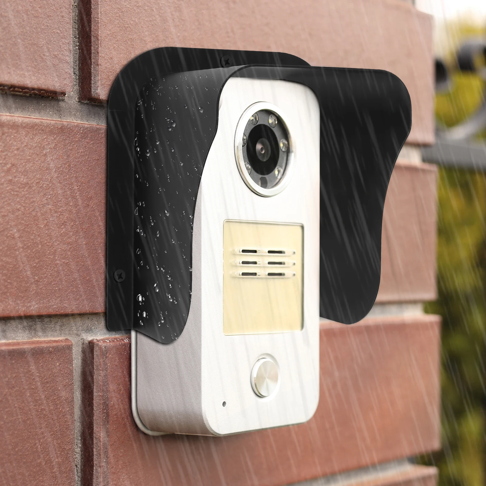 Doorbell Rain Cover Metal Ring Doorbell Cover with Screwdriver and Screws Waterproof Doorbell Protector Rainproof Access Control
Doorbell Rain Cover Metal Ring Doorbell Cover with Screwdriver and Screws Waterproof Doorbell Protector Rainproof Access Control