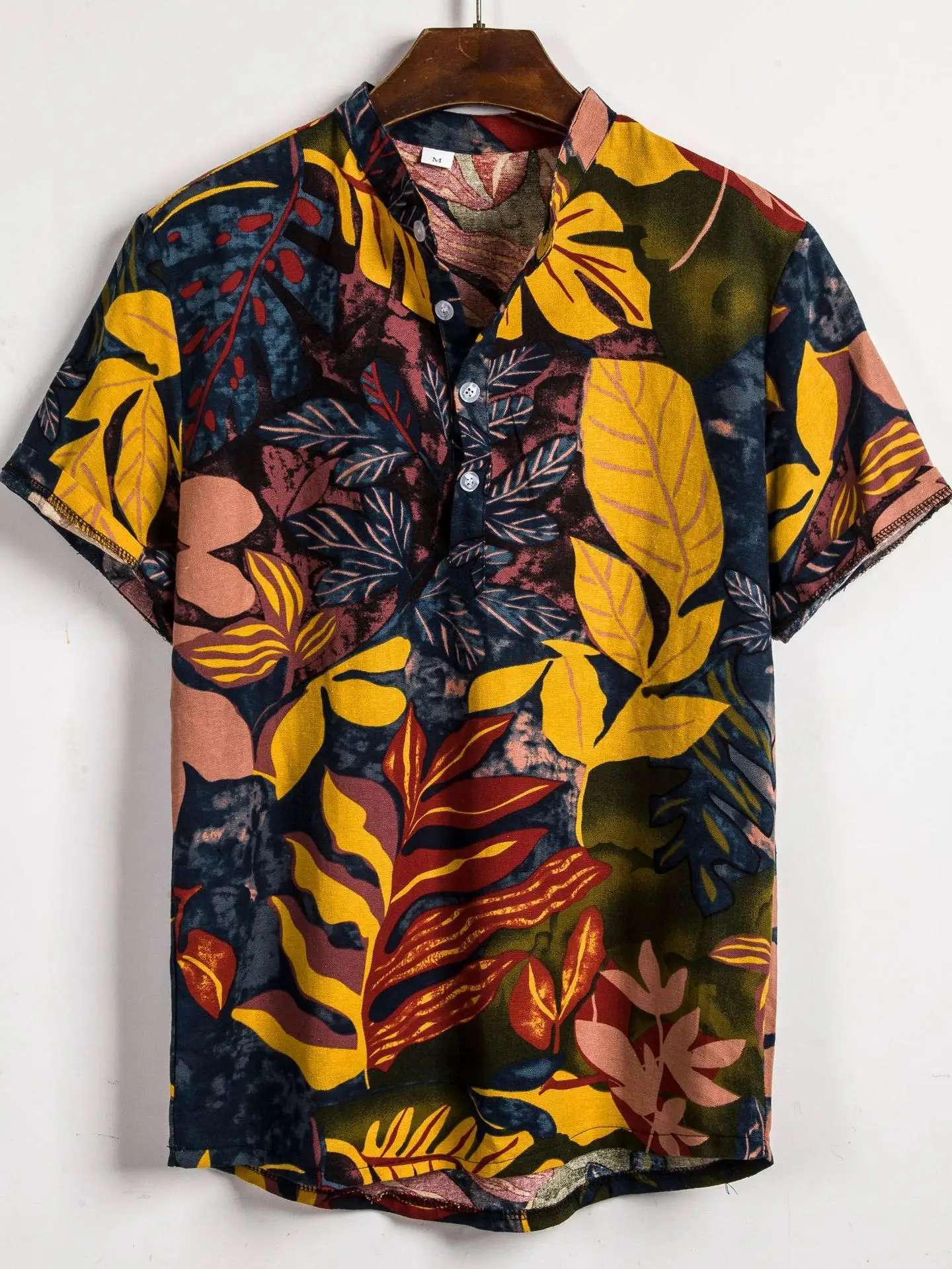 Мужская свободная рубашка с цветочным принтом, короткий рукав, лето 2025, новинка, большие размеры, этнический стиль, модная повседневная рубашка из тонкого полиэстера
Мужская свободная рубашка с цветочным принтом, короткий рукав, лето 2025, новинка, большие размеры, этнический стиль, модная повседневная рубашка из тонкого полиэстера