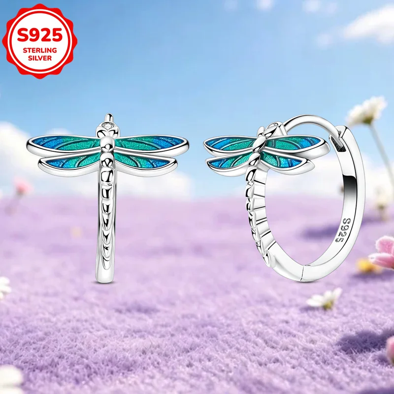 Original 925 sterling silver dragonfly earrings party exquisite earrings jewelry
Original 925 sterling silver dragonfly earrings party exquisite earrings jewelry