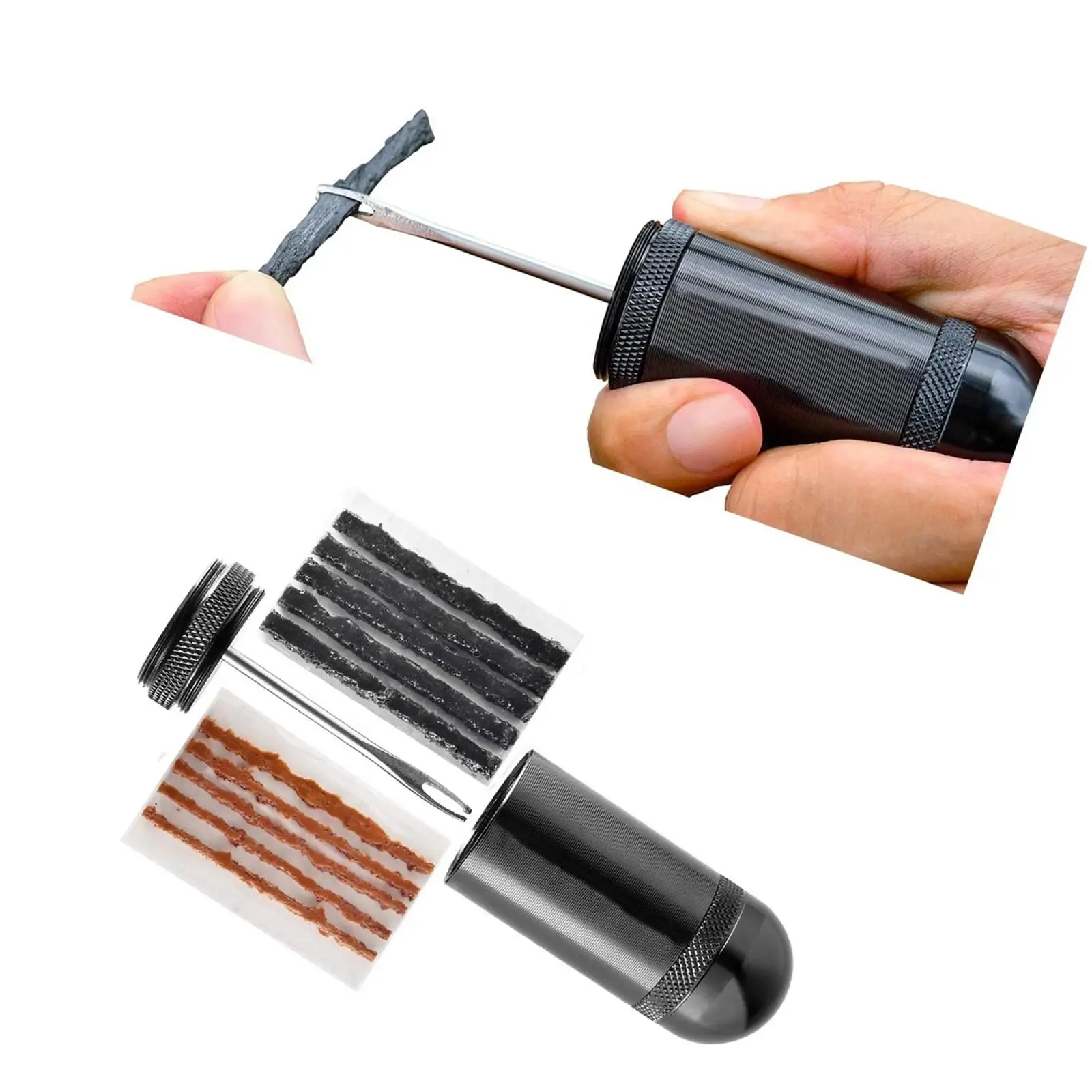 Bike Tire Rubber Strip Tubeless Tire Repair Drill Puncture Mending Kit Mini Size Weigt Tubeless Tire Repair Kit for MTB
Bike Tire Rubber Strip Tubeless Tire Repair Drill Puncture Mending Kit Mini Size Weigt Tubeless Tire Repair Kit for MTB