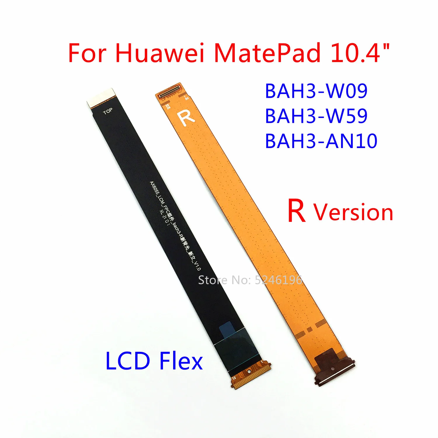 1 шт., гибкий кабель для ЖК-дисплея, гибкий кабель для материнской платы для Huawei MatePad 10,4 дюйма BAH3-W09 BAH3-W59 BAH3-AN10, запасная часть.
1 шт., гибкий кабель для ЖК-дисплея, гибкий кабель для материнской платы для Huawei MatePad 10,4 дюйма BAH3-W09 BAH3-W59 BAH3-AN10, запасная часть.