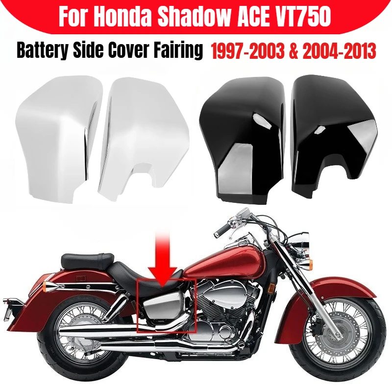 Motorcycle Side Cover Battery Chrome/Black for Honda Shadow ACE Aero Spirit VT750 VT400 1997-2013 (Pair)
Motorcycle Side Cover Battery Chrome/Black for Honda Shadow ACE Aero Spirit VT750 VT400 1997-2013 (Pair)