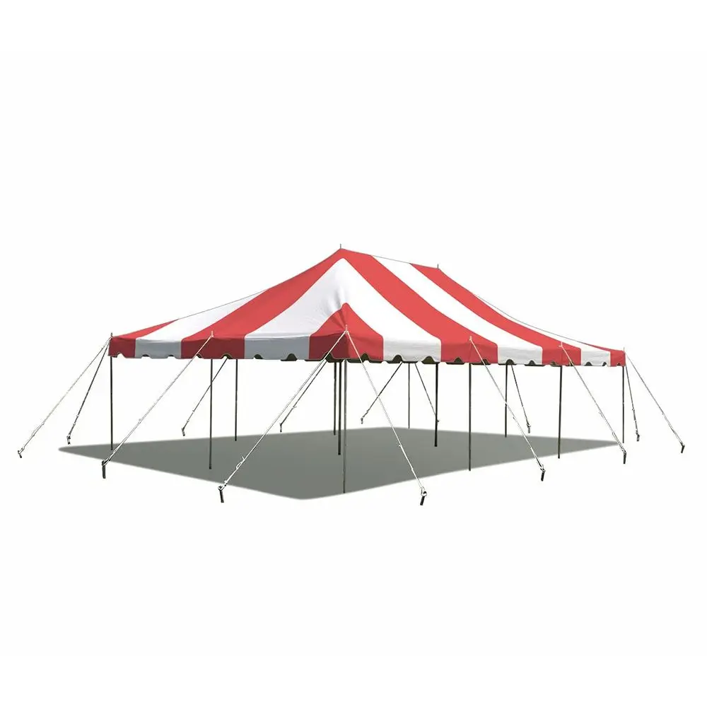 20 x 30 Pole Tent, Weekender Canopy with Heavy Duty PVC Red and White Striped Top, Easy Up Outdoor Party Tent Gazebo for Weddin
20 x 30 Pole Tent, Weekender Canopy with Heavy Duty PVC Red and White Striped Top, Easy Up Outdoor Party Tent Gazebo for Weddin