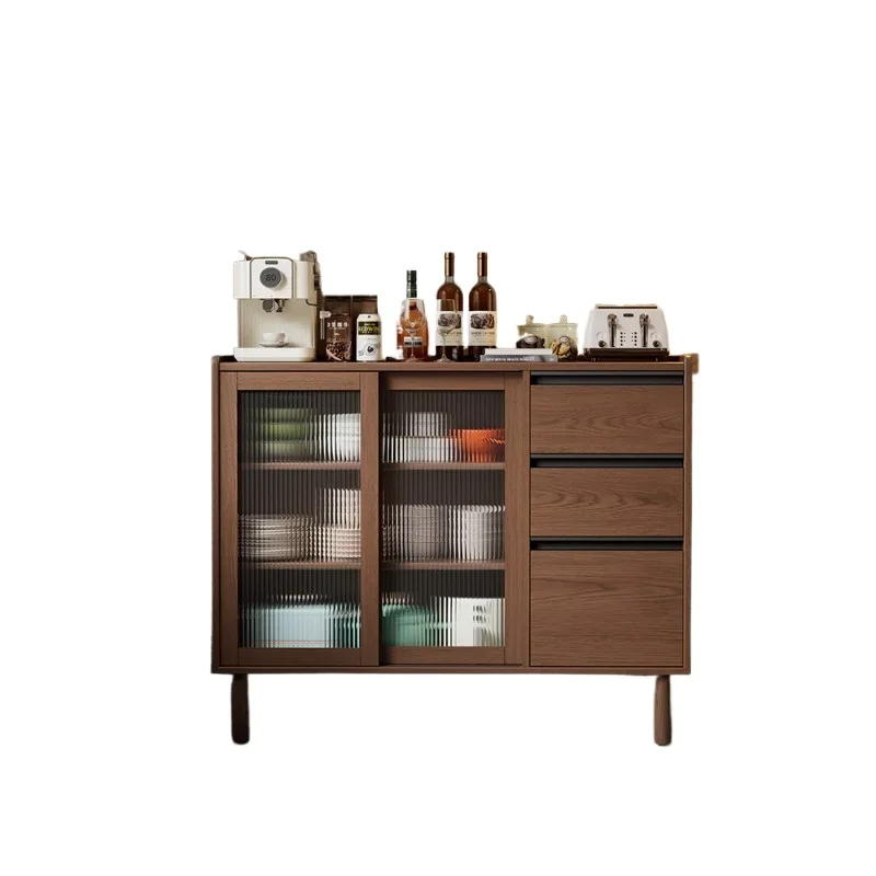 Solid wood dining side cabinet, small apartment 30CM ultra-thin locker, walnut color ultra-narrow
Solid wood dining side cabinet, small apartment 30CM ultra-thin locker, walnut color ultra-narrow