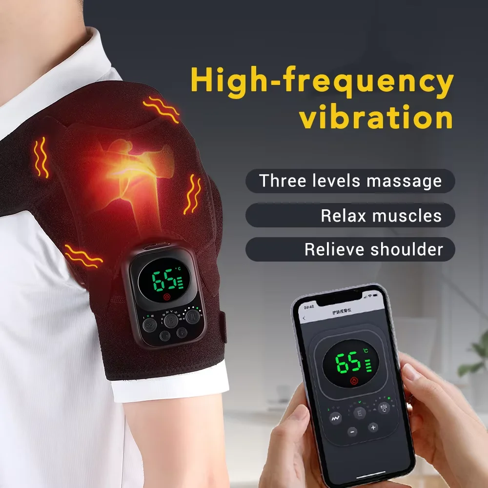 Heating Shoulder Massager Vibration Electric App Control Massage Pads Muscle Fatigue Relax Belt Temperature Shoulder Steamer Pad
Heating Shoulder Massager Vibration Electric App Control Massage Pads Muscle Fatigue Relax Belt Temperature Shoulder Steamer Pad