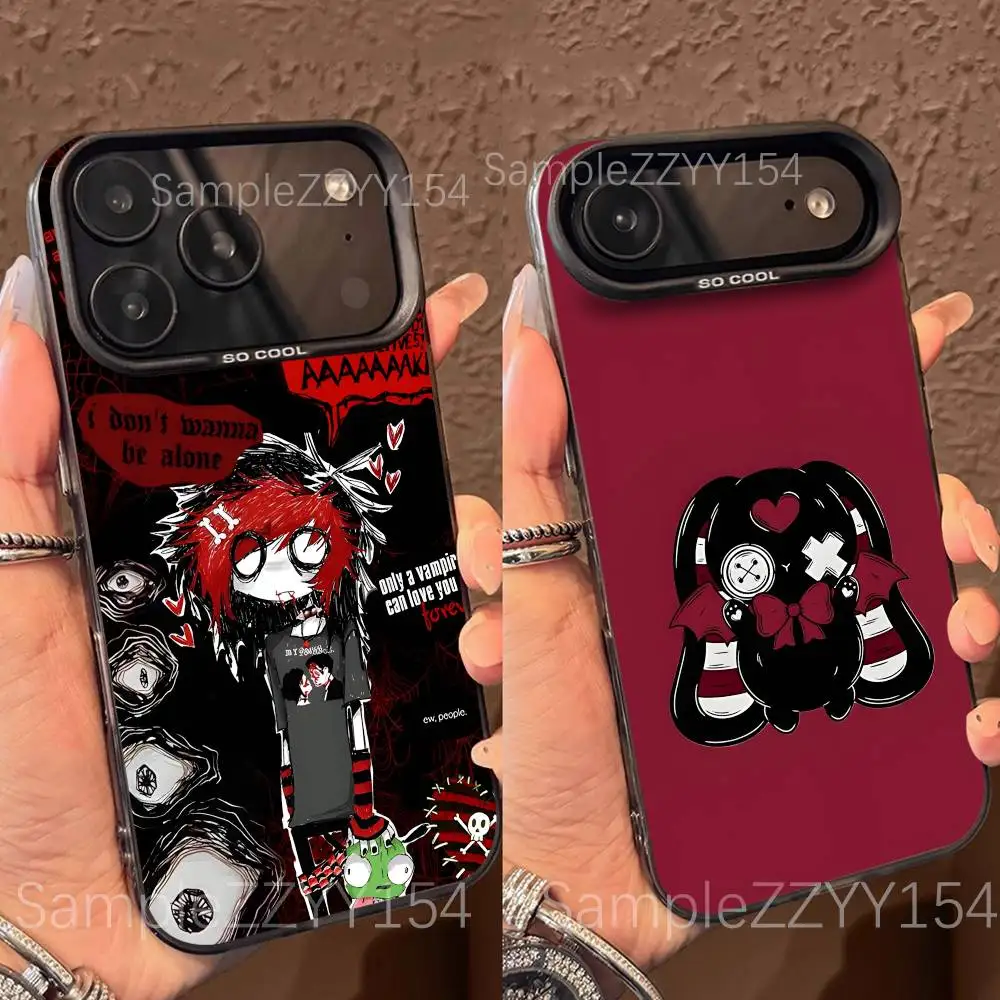Love Black and Cute Emo Phone Case For IPhone 15,16,17,13,14,11,12,Pro,Max,Plus,E,Air,Mini Gray Matte Shockproof Back Cover
Love Black and Cute Emo Phone Case For IPhone 15,16,17,13,14,11,12,Pro,Max,Plus,E,Air,Mini Gray Matte Shockproof Back Cover