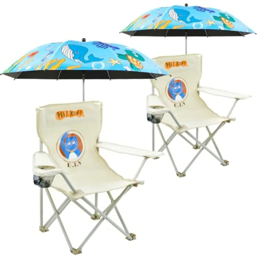 2 Pack Camping Chair for Beach, Patio, Outdoors, Lawn Blue Foldable Lightweight Design with Umbrella, Cup Holder, Durable Wear-
2 Pack Camping Chair for Beach, Patio, Outdoors, Lawn Blue Foldable Lightweight Design with Umbrella, Cup Holder, Durable Wear-