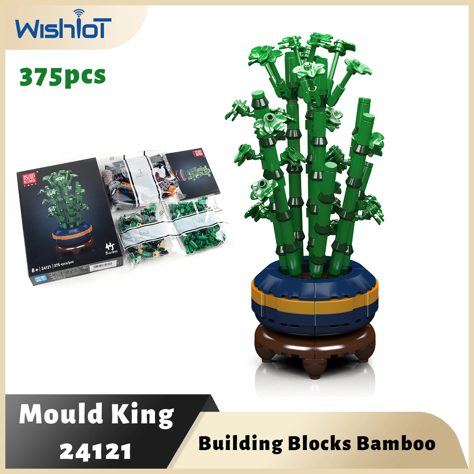 Mould King 24121 Bamboo Building Blocks Flowers Series Simulation Potted Plants Home Decor Kids Bricks Assembly Toy Gift 375PCS
Mould King 24121 Bamboo Building Blocks Flowers Series Simulation Potted Plants Home Decor Kids Bricks Assembly Toy Gift 375PCS
