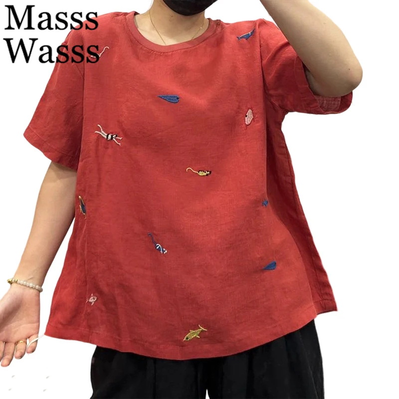 Женские свободные топы в японском стиле Masss Wasss, классические, модные, повседневные, с мультяшным принтом, летние, винтажные, 2026
Женские свободные топы в японском стиле Masss Wasss, классические, модные, повседневные, с мультяшным принтом, летние, винтажные, 2026