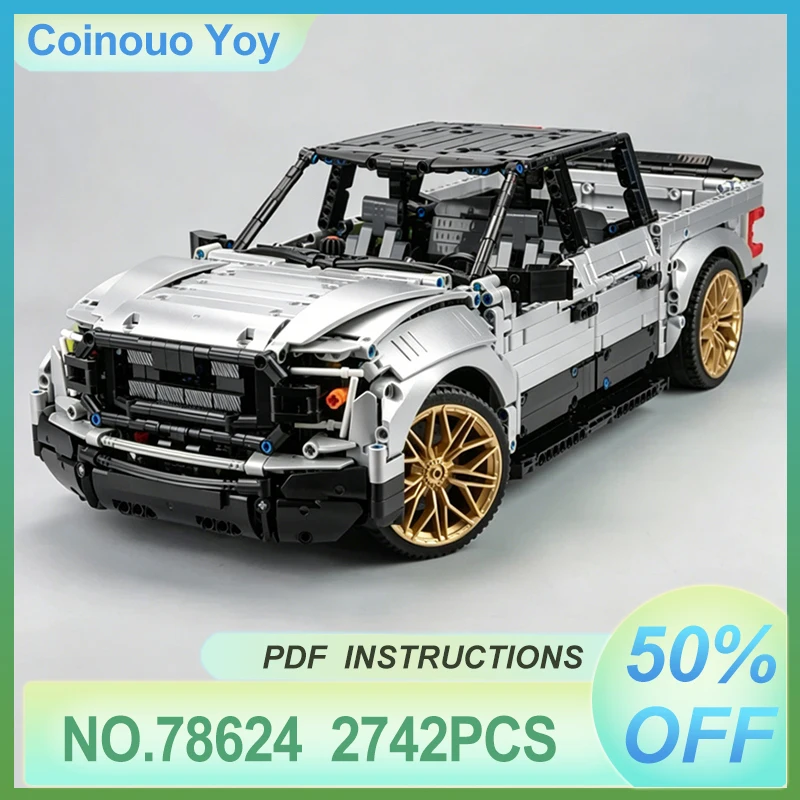 Display-worthy MOC 78624 White Technical Super Pickup Truck Vehicle 42115 Model Building Block Puzzle DIY Toy Christmas Gift Kid
Display-worthy MOC 78624 White Technical Super Pickup Truck Vehicle 42115 Model Building Block Puzzle DIY Toy Christmas Gift Kid