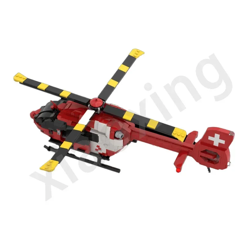 City Quick Response Cross Rescue Helicopter MOC-89723 Building Block Model 900 Parts • Birthday Toy Gift for Adults and Children
City Quick Response Cross Rescue Helicopter MOC-89723 Building Block Model 900 Parts • Birthday Toy Gift for Adults and Children