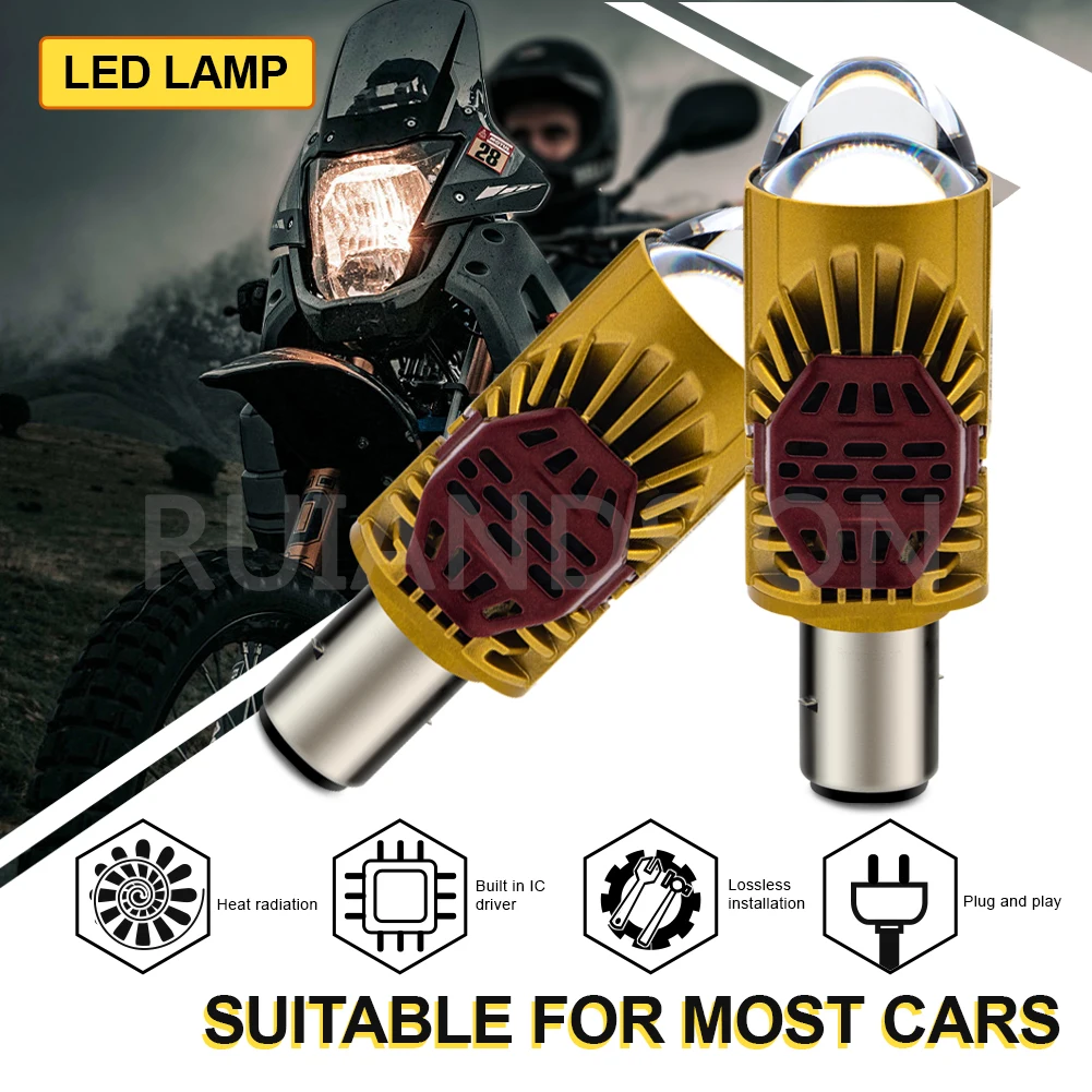 BA20D Motorcycle Headlight LED Moto AC/DC 9-60V High/Low Beam Bulbs Super Bright 3000LM Autobike Fog Lights For Scooter ATV UTV
BA20D Motorcycle Headlight LED Moto AC/DC 9-60V High/Low Beam Bulbs Super Bright 3000LM Autobike Fog Lights For Scooter ATV UTV