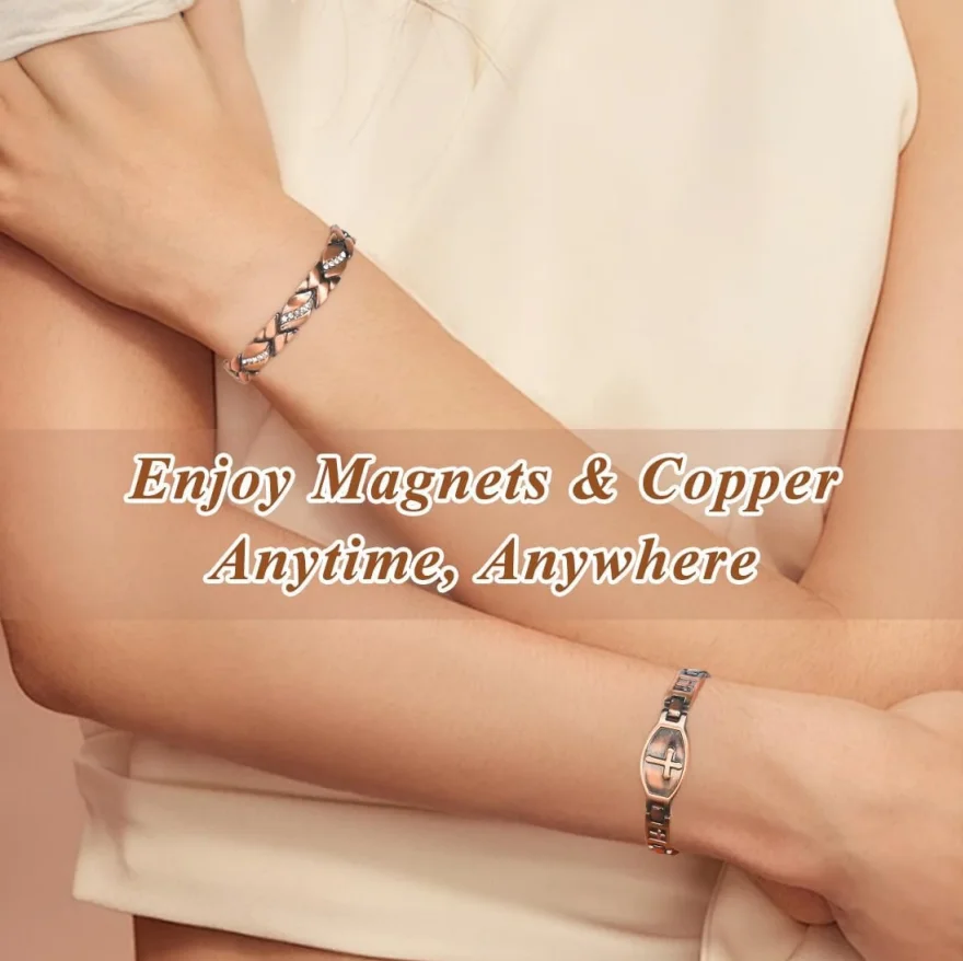 Copper Magnetic Bracelets for Women 100% Solid Pure Copper Bracelets with Gift Box
Copper Magnetic Bracelets for Women 100% Solid Pure Copper Bracelets with Gift Box