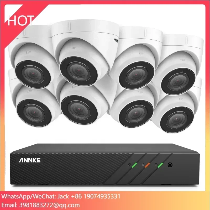 ANNKE 5MP 8CH H.265+ PoE NVR Audio Recording Security Camera System 8pcs IP Outdoor Waterproof CCTV Camera
ANNKE 5MP 8CH H.265+ PoE NVR Audio Recording Security Camera System 8pcs IP Outdoor Waterproof CCTV Camera