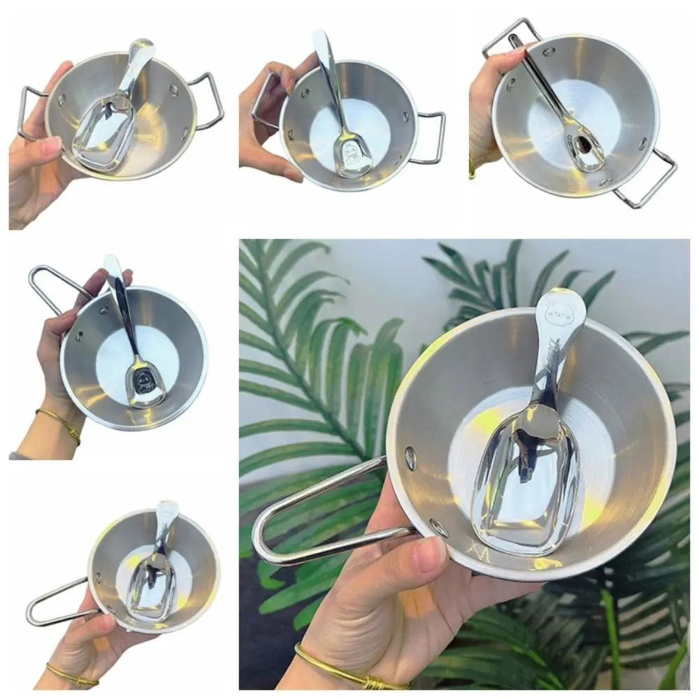 Cartoon Soup Bowl with Spoon Stainless Steel Portable Barbecue Food Bowl Thicken with Handle Fruit Washing Bowl Travel
Cartoon Soup Bowl with Spoon Stainless Steel Portable Barbecue Food Bowl Thicken with Handle Fruit Washing Bowl Travel