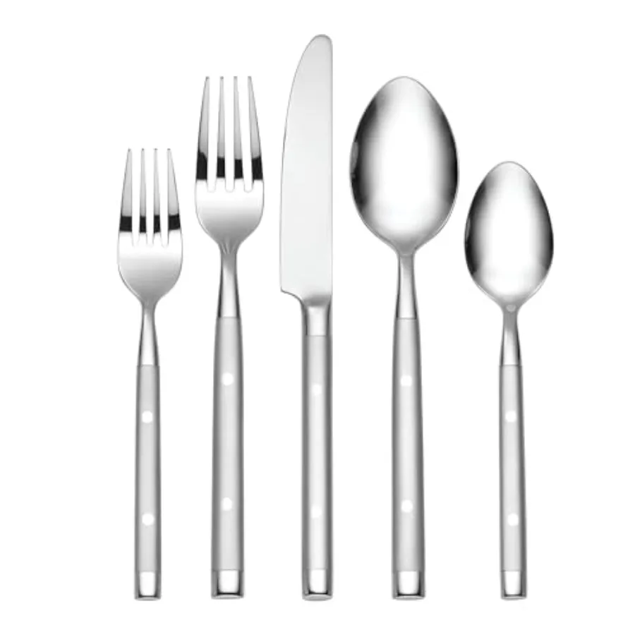 Shangrila 20 Piece Flatware Set Service for 4 Silver
Shangrila 20 Piece Flatware Set Service for 4 Silver