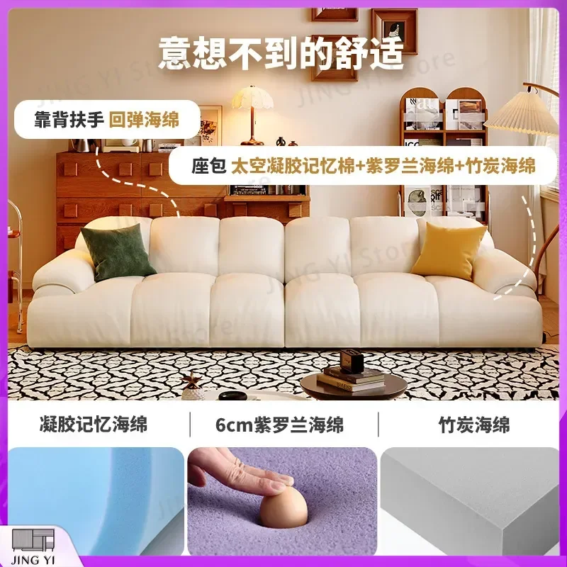 Winter Bear French Light Luxury Milk Puff Leather Sofa Modern Simple Straight Living Room Sofa for Small Apartment Sofa Set
Winter Bear French Light Luxury Milk Puff Leather Sofa Modern Simple Straight Living Room Sofa for Small Apartment Sofa Set