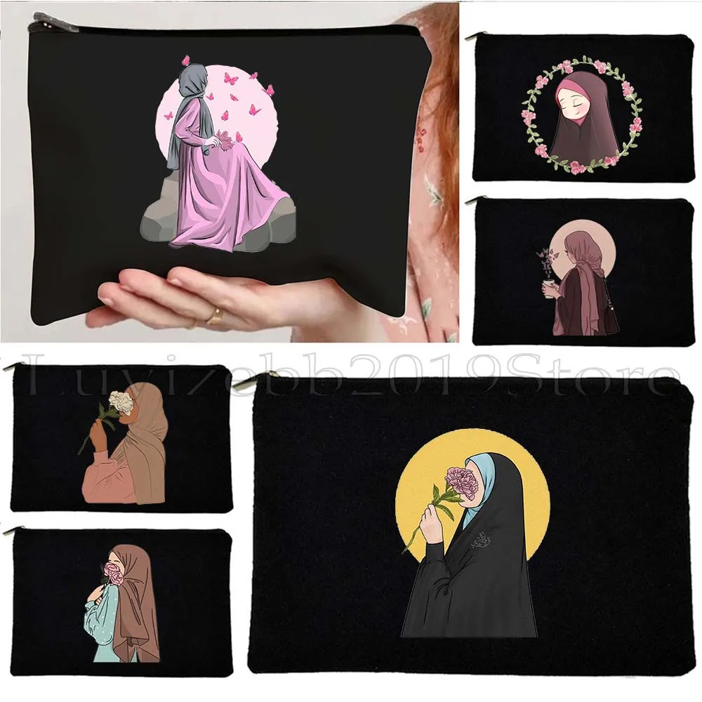 Watercolor Floral Muslim Hijab Women Muslim islamic islam Arabian Cute Gifts Canvas Cosmetic Makeup Toilet Bag Pencil Case Pouch
Watercolor Floral Muslim Hijab Women Muslim islamic islam Arabian Cute Gifts Canvas Cosmetic Makeup Toilet Bag Pencil Case Pouch