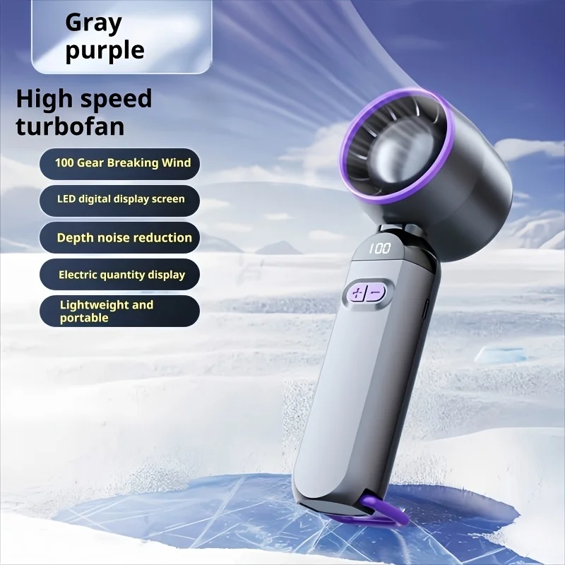 Portable Handheld Turbo Fan 100 Wind Speeds Adjustable Mini Personal Fan Battery Operated Electric Eyelash Fan USB Rechargeable
Portable Handheld Turbo Fan 100 Wind Speeds Adjustable Mini Personal Fan Battery Operated Electric Eyelash Fan USB Rechargeable