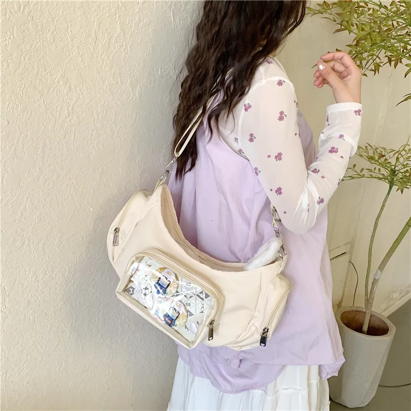 New Original Niche Design Ulzzang Ita Bag for Girls Simple Messenger Bag Casual and Fashionable Shoulder Crossbody Bag
New Original Niche Design Ulzzang Ita Bag for Girls Simple Messenger Bag Casual and Fashionable Shoulder Crossbody Bag