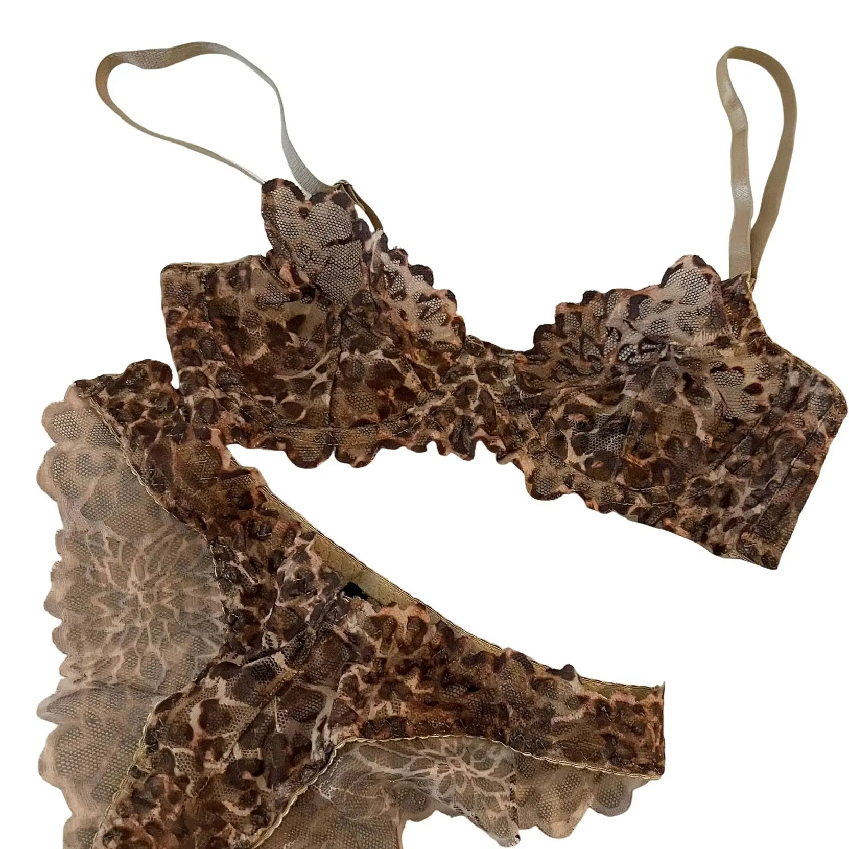 KUCLUT French Sexy Thin Leopard Print Transparent Lingerie Comfortable Underwear Women's Gathered Underwire Bra Set Thong
KUCLUT French Sexy Thin Leopard Print Transparent Lingerie Comfortable Underwear Women's Gathered Underwire Bra Set Thong