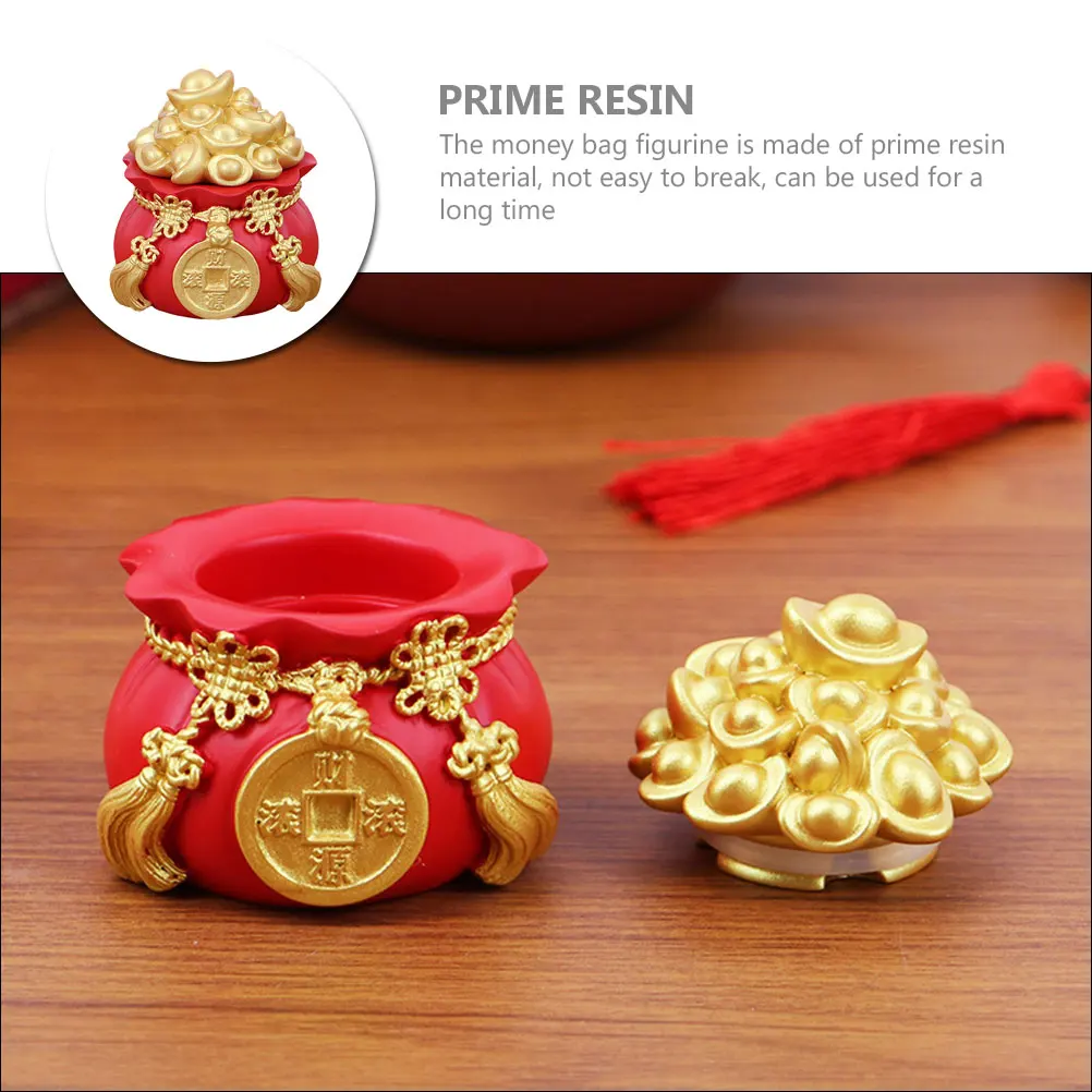 Money Bag Resin Craft Decor For Car Desktop Home Garden Chinese Style Bag Tabletop Ornament Luck Pouch Decoration
Money Bag Resin Craft Decor For Car Desktop Home Garden Chinese Style Bag Tabletop Ornament Luck Pouch Decoration