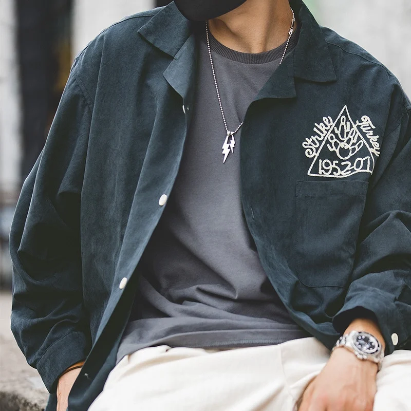 Maden Workwear Spring Autumn American Retro Baoyin Velvet Embroidered Shirt Faded Flannel Jacket Men Trendy Style Long Sleeve...
Maden Workwear Spring Autumn American Retro Baoyin Velvet Embroidered Shirt Faded Flannel Jacket Men Trendy Style Long Sleeve...