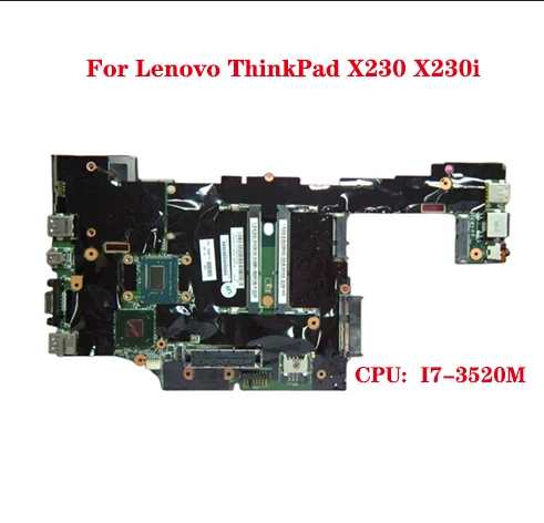 For Lenovo ThinkPad X230 X230i Laptop Motherboard with CPU I7-3520M CPU DDR3 100% Test OK
For Lenovo ThinkPad X230 X230i Laptop Motherboard with CPU I7-3520M CPU DDR3 100% Test OK