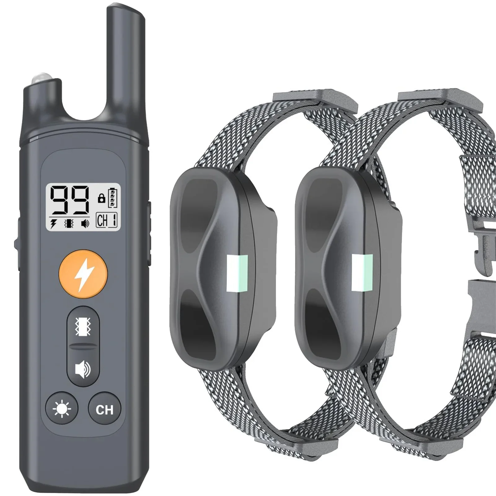 Dog Training Collar with Remote Control 2600FT Range Rechargeable Waterproof Electric Dog Trainer 4 Modes Anti Bark Collar
Dog Training Collar with Remote Control 2600FT Range Rechargeable Waterproof Electric Dog Trainer 4 Modes Anti Bark Collar