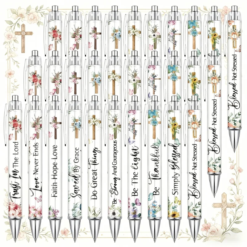 20/30 pieces of Christian ballpoint pens, inspirational quotes from the Bible and Bible verses, suitable for both male and femal
20/30 pieces of Christian ballpoint pens, inspirational quotes from the Bible and Bible verses, suitable for both male and femal