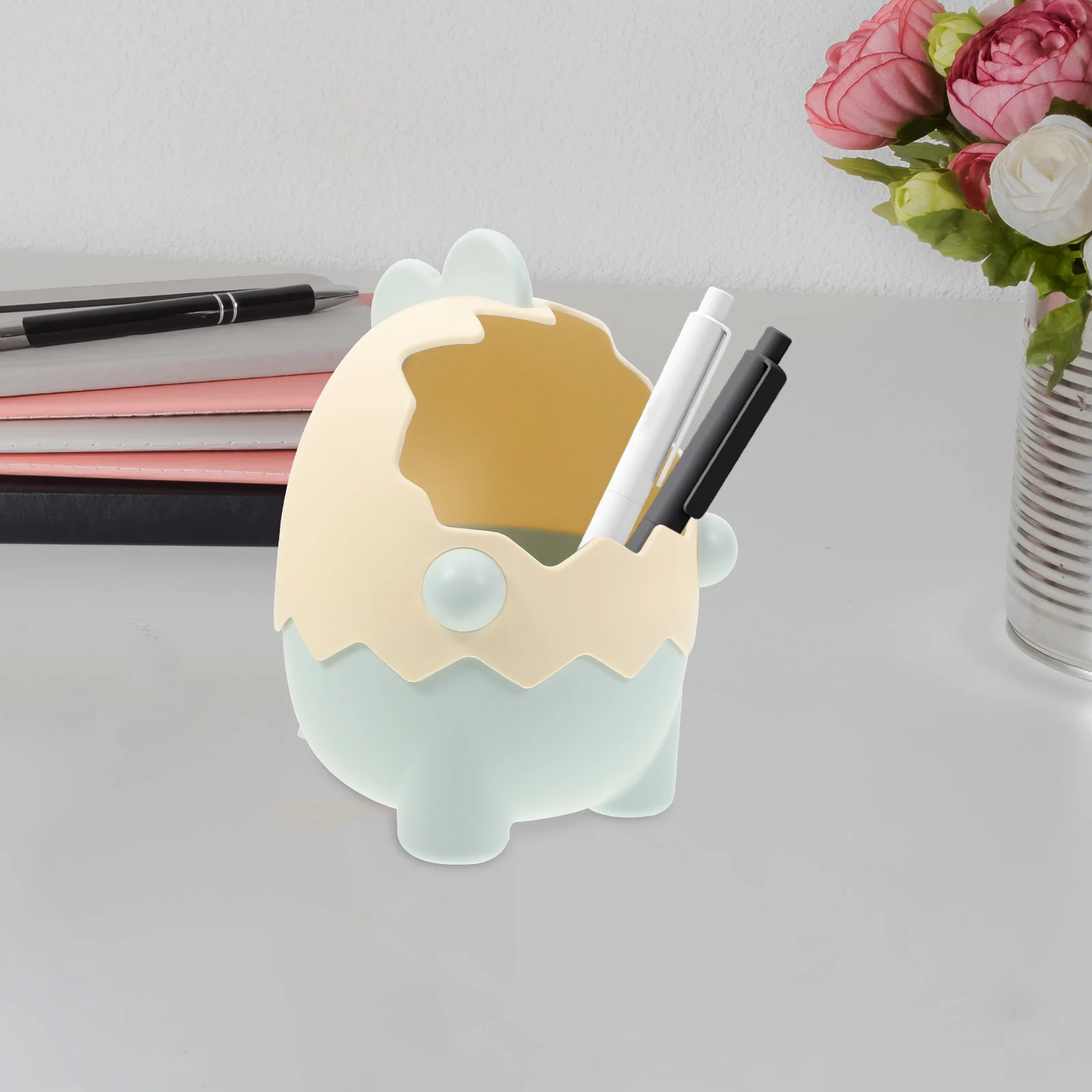 Dinosaur Egg Pen Holder Cartoon Pencil Cup Blue Large Capacity Desk Organizer Storage Stationery Student Supplies Smooth Surface
Dinosaur Egg Pen Holder Cartoon Pencil Cup Blue Large Capacity Desk Organizer Storage Stationery Student Supplies Smooth Surface