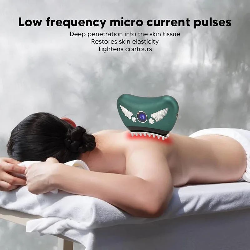 Intelligent Electric Sculpting Machine Hot Compress Green 16 Levels Microcurrent Electric Meridian Brush Double Wings For Travel
Intelligent Electric Sculpting Machine Hot Compress Green 16 Levels Microcurrent Electric Meridian Brush Double Wings For Travel