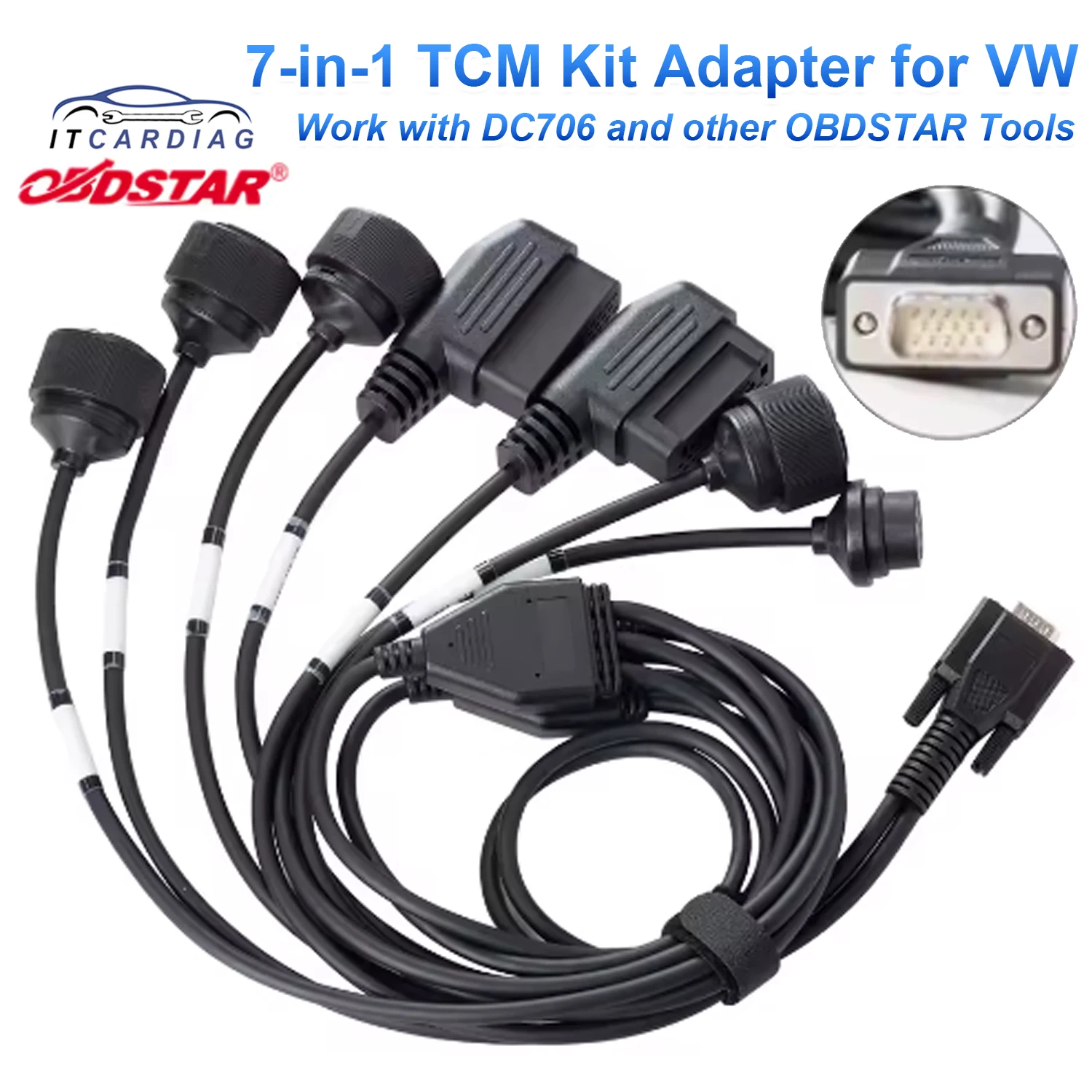 OBDSTAR для VW TCM Кабель Комплект 7-в-1 Поддержка ECU Clone Read/Write MAP для DC706 и других инструментов OBDSTAR
OBDSTAR для VW TCM Кабель Комплект 7-в-1 Поддержка ECU Clone Read/Write MAP для DC706 и других инструментов OBDSTAR