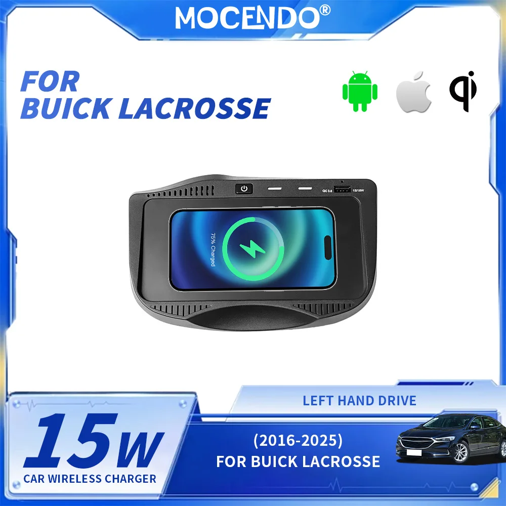 Wireless Car Charger for Buick LaCrosse 2016-2025 Vehicle Accessory Tool Accesorios Para Auto
Wireless Car Charger for Buick LaCrosse 2016-2025 Vehicle Accessory Tool Accesorios Para Auto