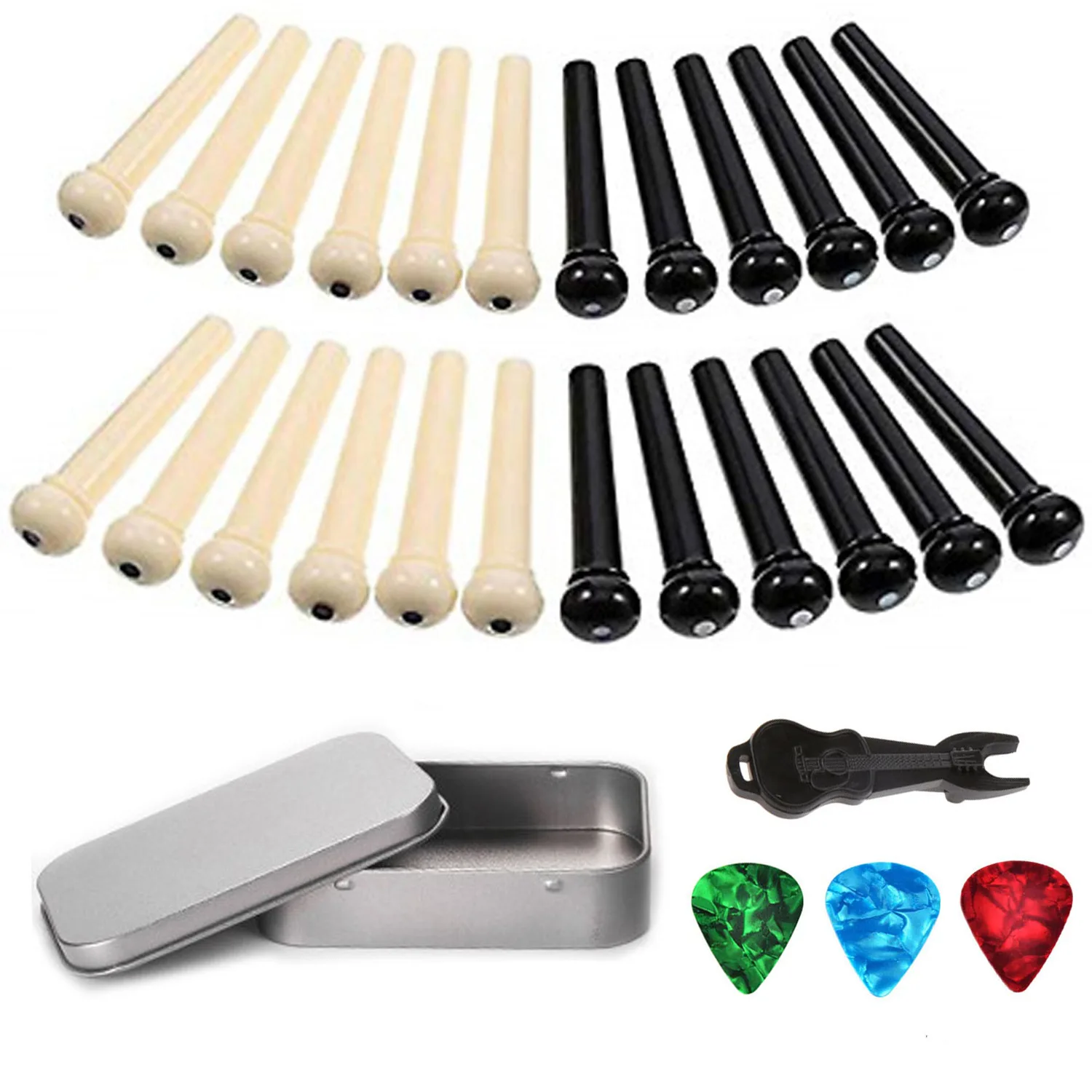 Набор медиаторов из 29 предметов с инструментом для снятия гвоздей, отверткой и медиатором
Набор медиаторов из 29 предметов с инструментом для снятия гвоздей, отверткой и медиатором