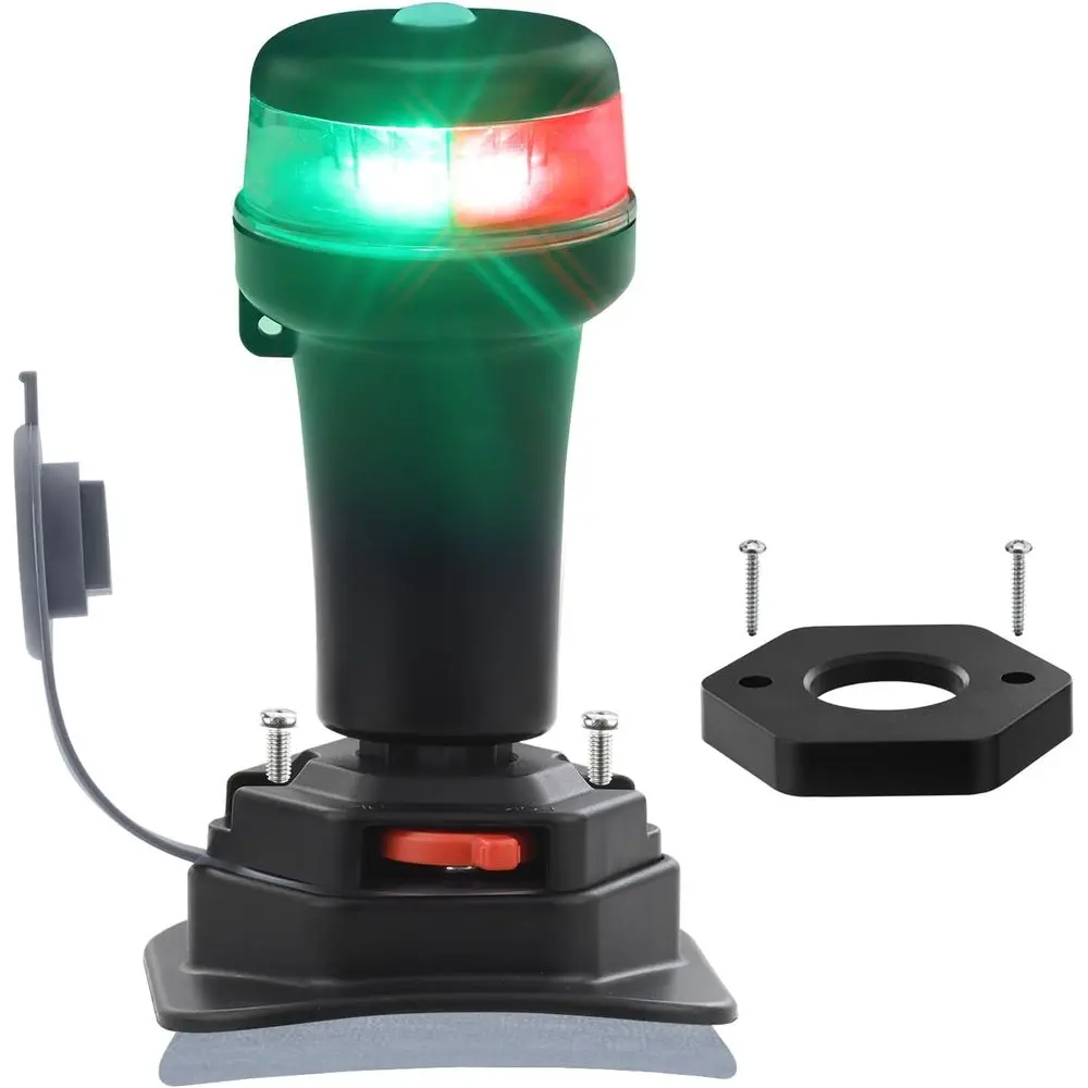 Portable LED Navigation Lights - Multi-Color, 3AA Battery Powered, Boat Surface Mount with Adhesive Base
Portable LED Navigation Lights - Multi-Color, 3AA Battery Powered, Boat Surface Mount with Adhesive Base