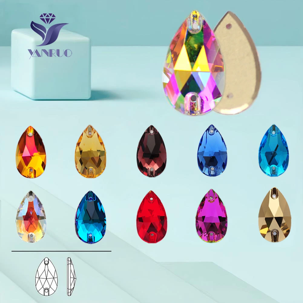 YANRUO 3230 Teardrop Boutique Sew On Crystal Chamfer Droplet Glass Sewing Drop Rhinestone Diy Jewelry Gems Crystal For Clothes
YANRUO 3230 Teardrop Boutique Sew On Crystal Chamfer Droplet Glass Sewing Drop Rhinestone Diy Jewelry Gems Crystal For Clothes